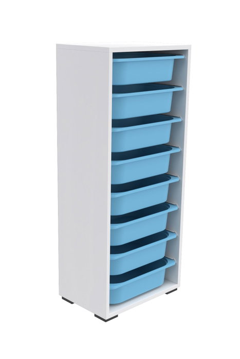 Hanah Home Armario Multiusos Blanco y Azul Hanah Home Armario Multiusos Blanco y Azul